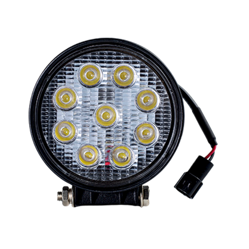 IP67 001 Solas Oibre Babhta 9-LED Trom-Dleachta d'Fheithiclí Tionsclaíocha
