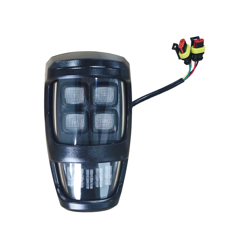 Ceannlampa stiúir IP67 uiscedhíonach DC12V nó DC24V 3-in-1 le haghaidh Forklift & Feithiclí Tógála